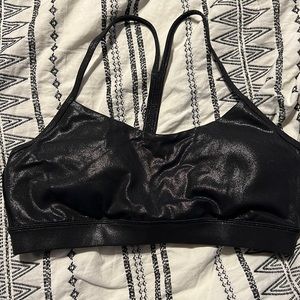 Lululemon flow y nulu sports bra faux leather